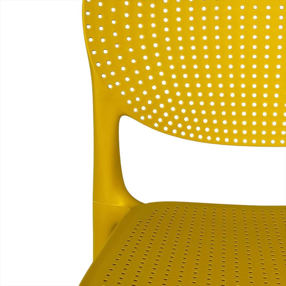 Silla Monza En Polipropileno Color Amarillo img #2