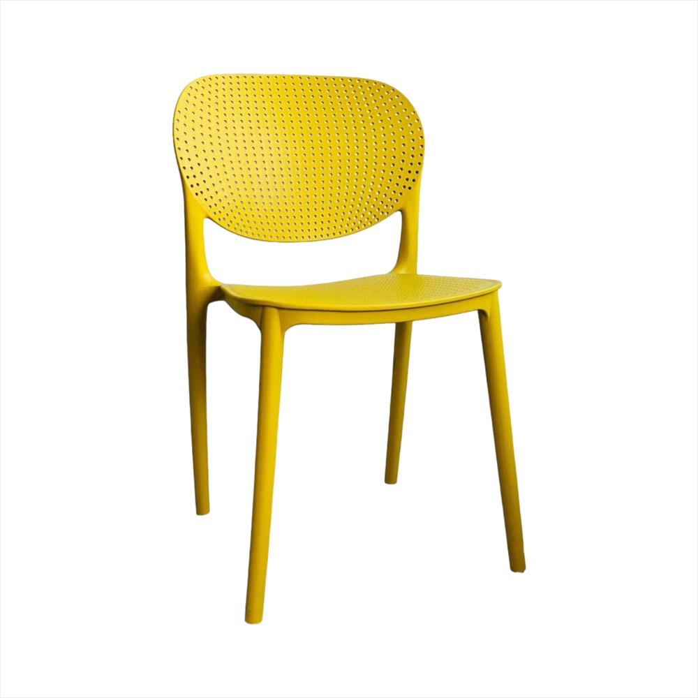 Silla Monza En Polipropileno Color Amarillo img #4