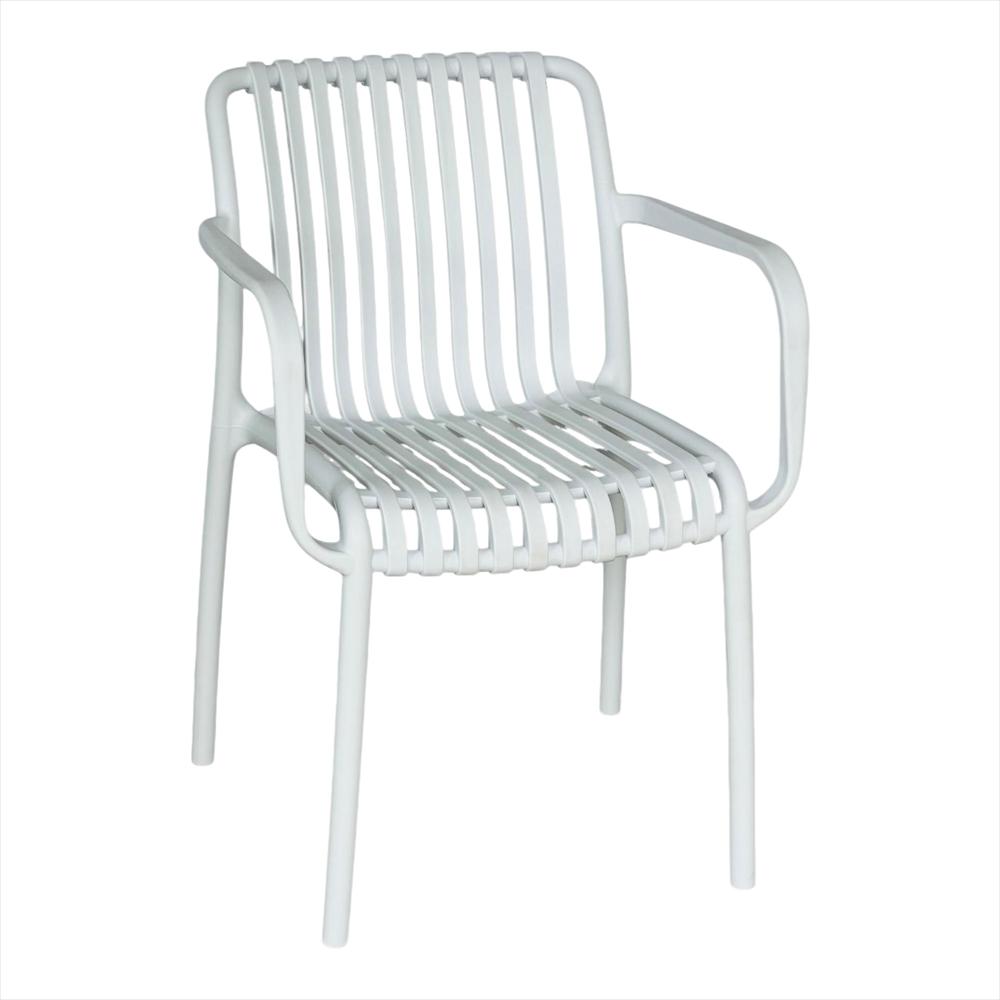 Silla Bistro Con Brazos En Polipropileno Color Blanco img #2