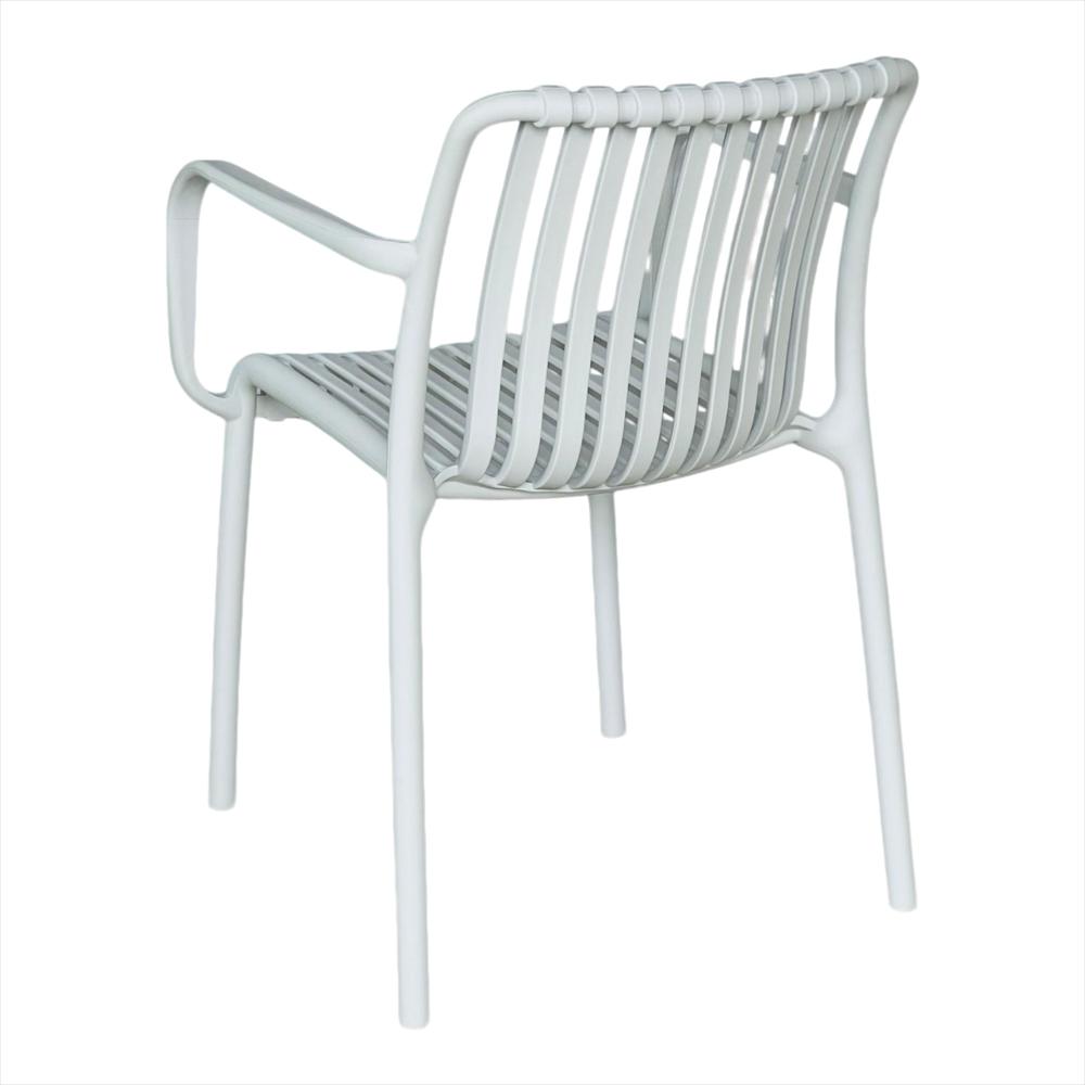 Silla Bistro Con Brazos En Polipropileno Color Blanco img #3