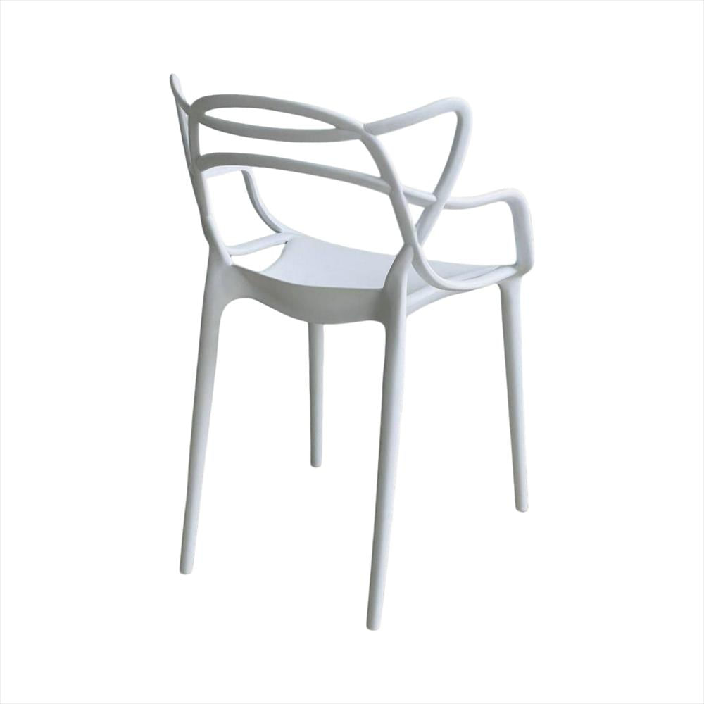 Set X4 Sillas Master En Polipropileno Color Blanco img #3