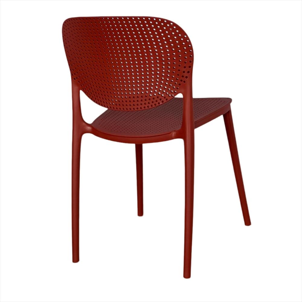Set X4 Sillas Monza En Polipropileno Color Rojo img #4