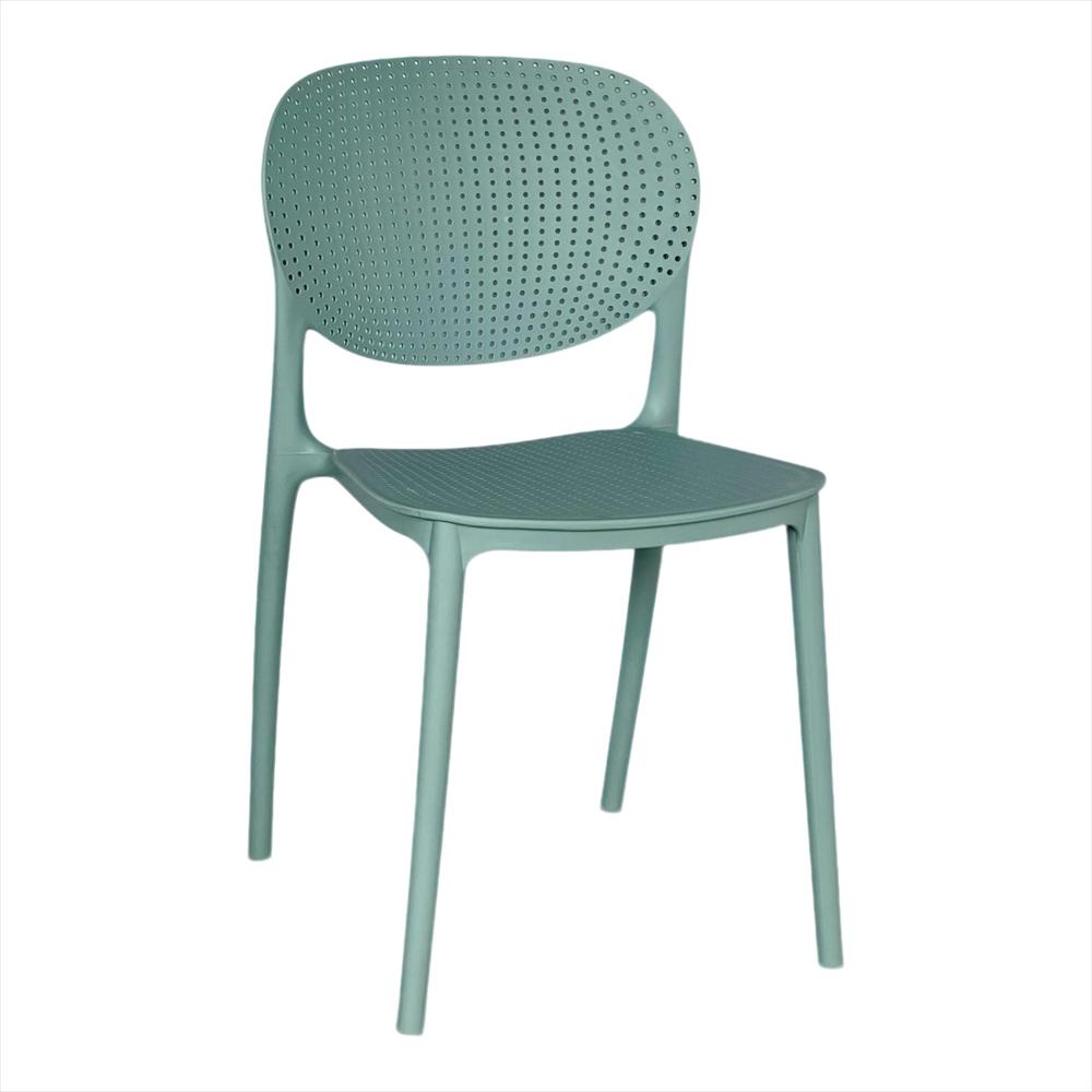 Silla Monza En Polipropileno Color Azul Grisaceo img #4
