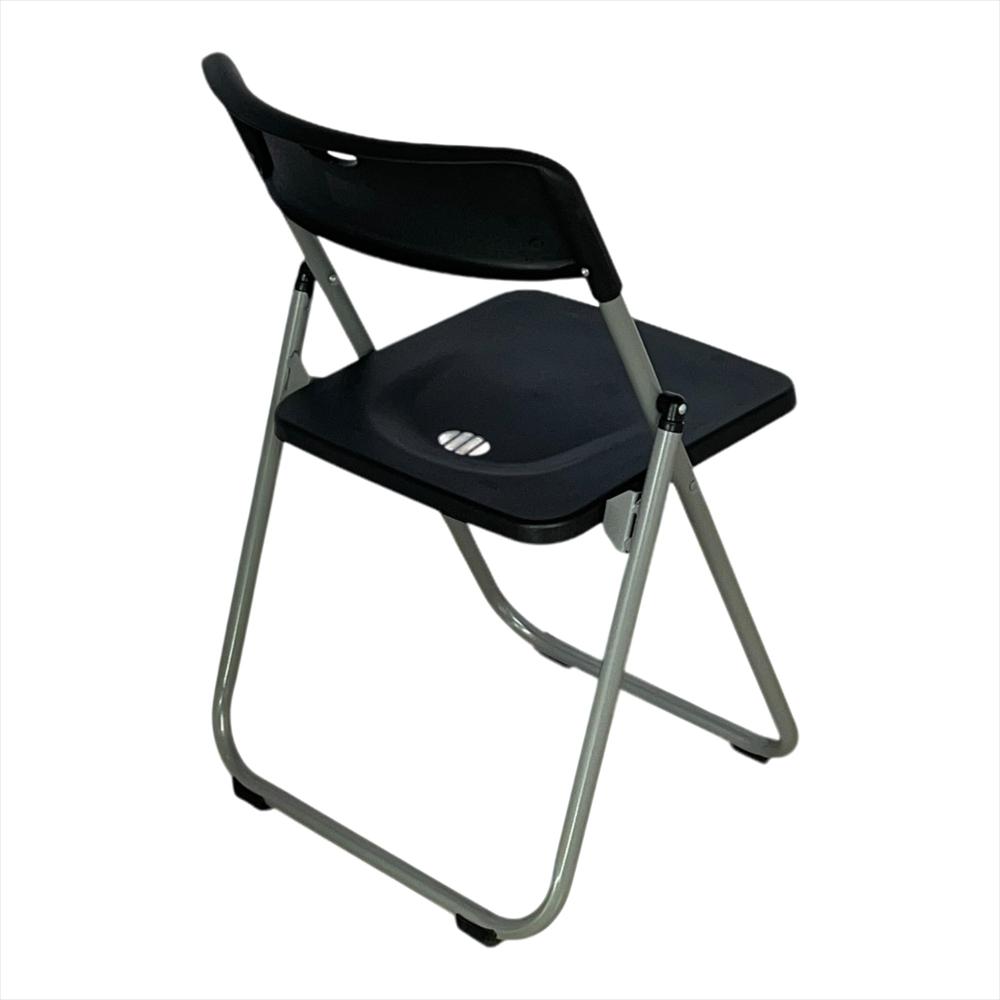 Silla Plástica Plegable Reforzada Color Negro img #2