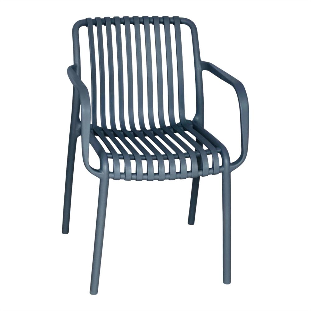 Silla Bistro Con Brazos En Polipropileno Color Gris img #2