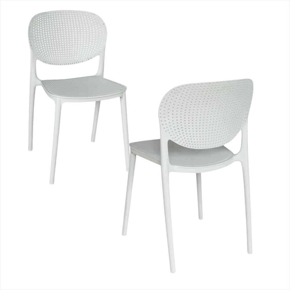 Set X2 Sillas Monza En Polipropileno Color Blanco img #1