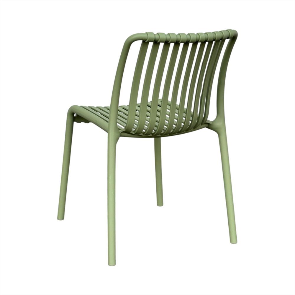 Silla Bistro En Polipropileno Color Verde img #3