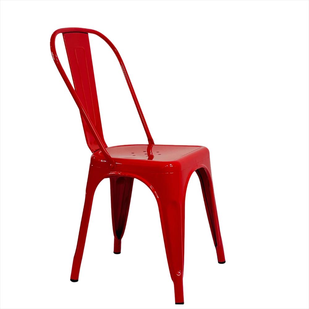 Silla Metálica Tolix Color Rojo img #2