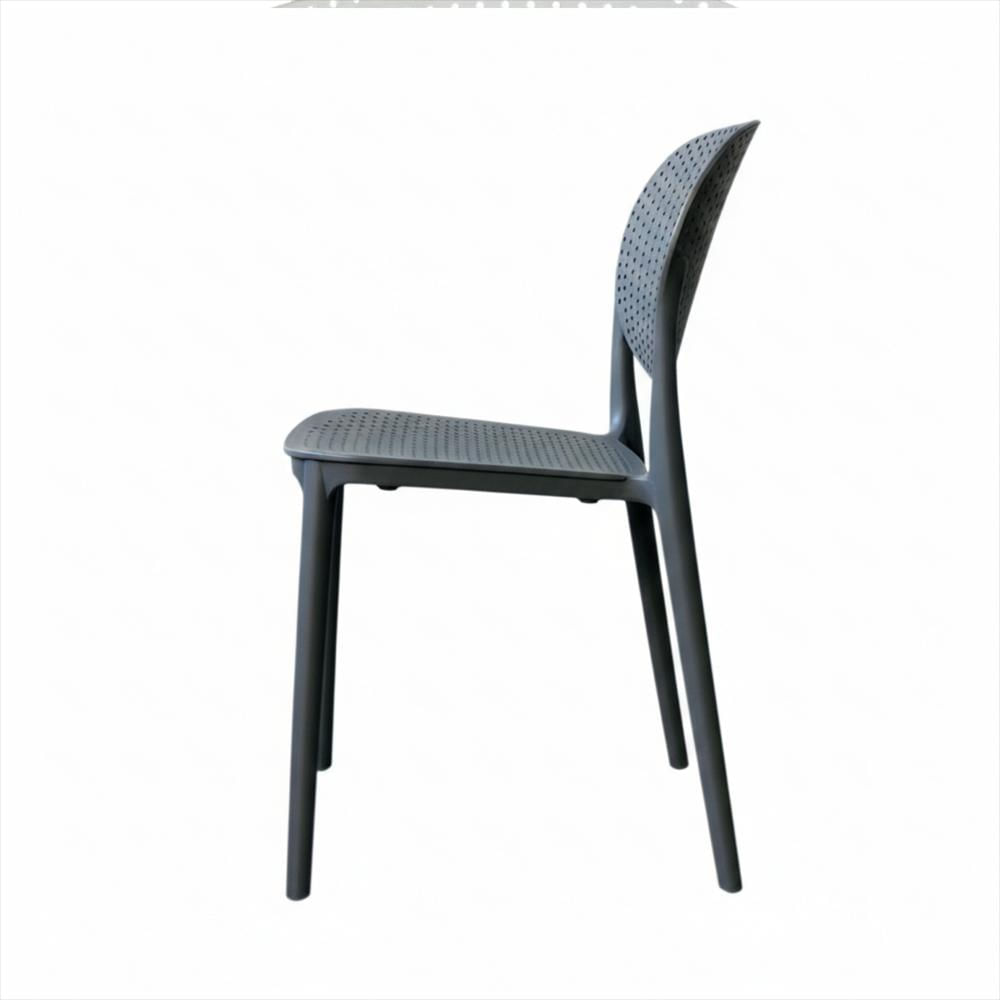 Silla Monza En Polipropileno Color Gris img #2