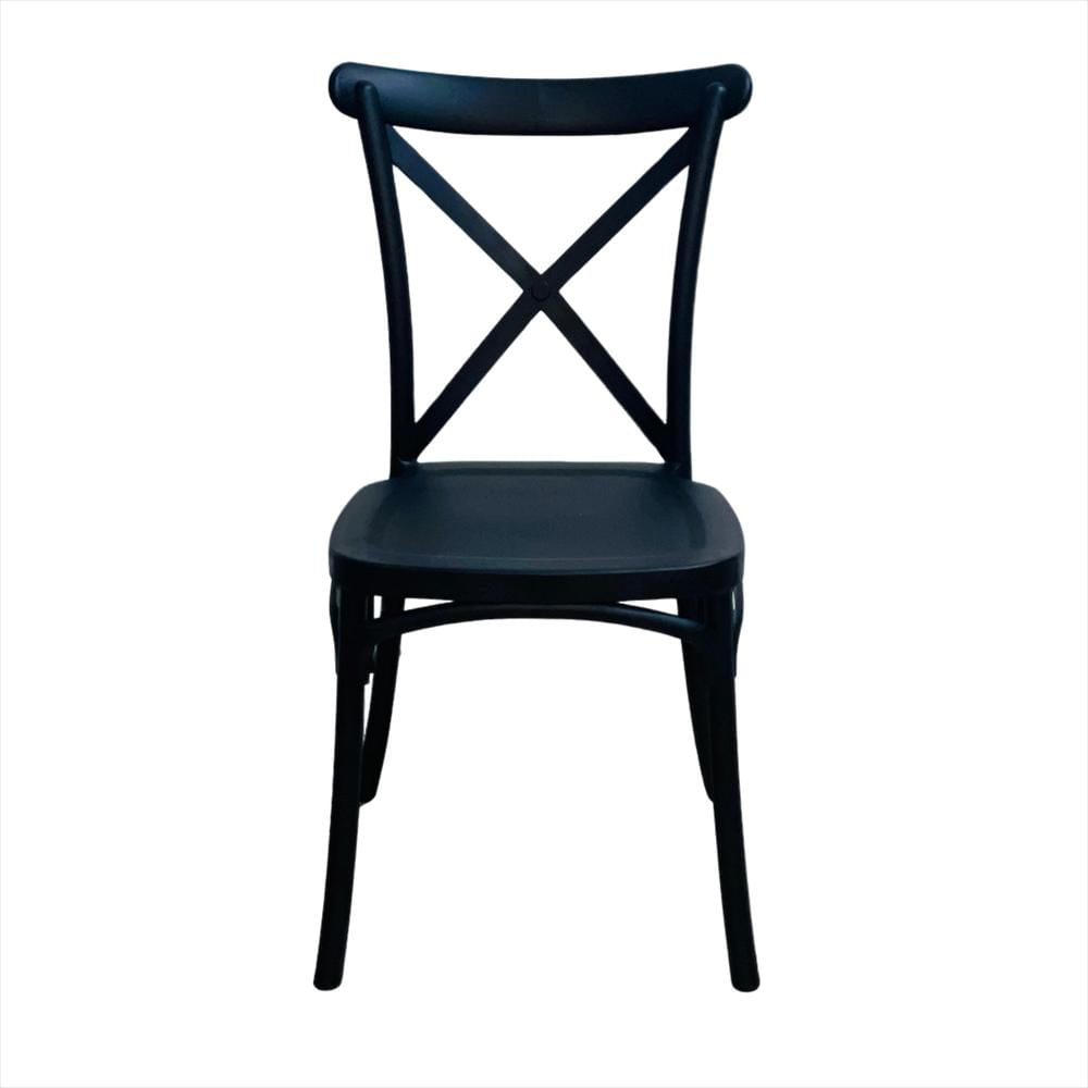 Silla En Polipropileno Tipo Crossback Color Negro img #1