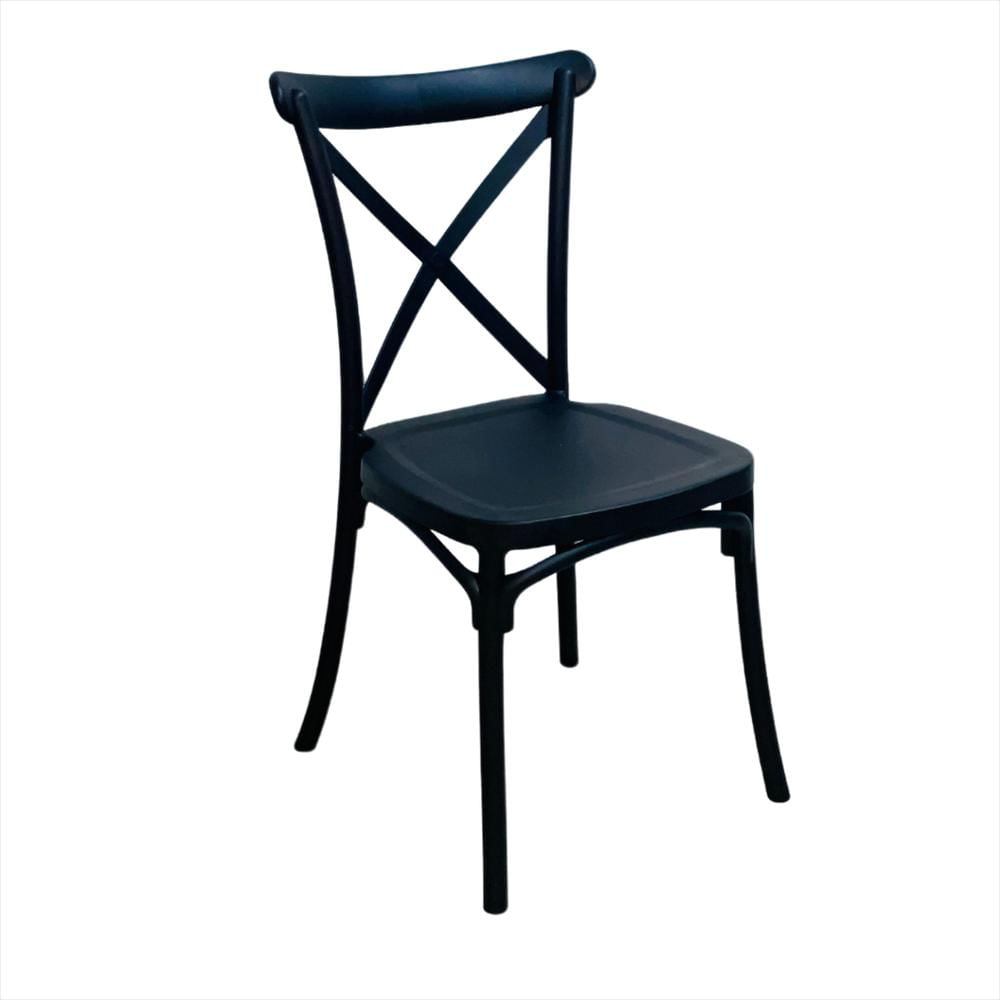 Silla En Polipropileno Tipo Crossback Color Negro img #3