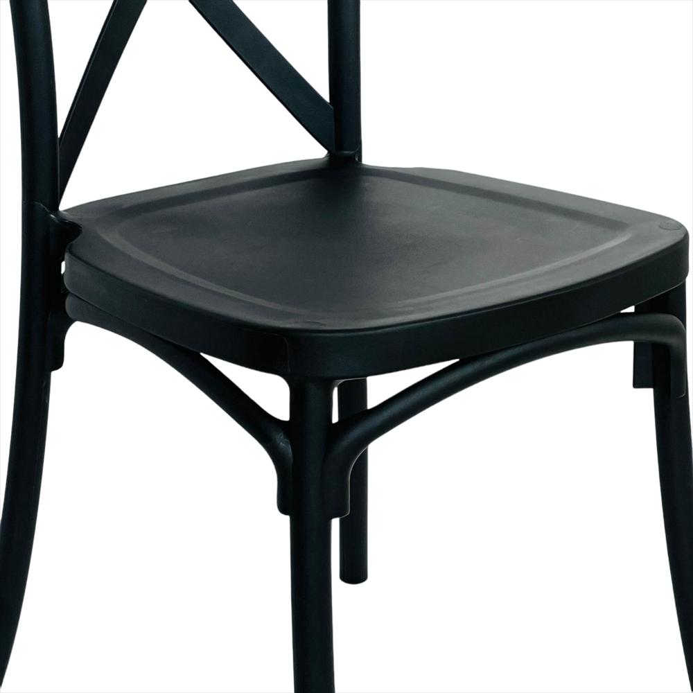 Silla En Polipropileno Tipo Crossback Color Negro img #4