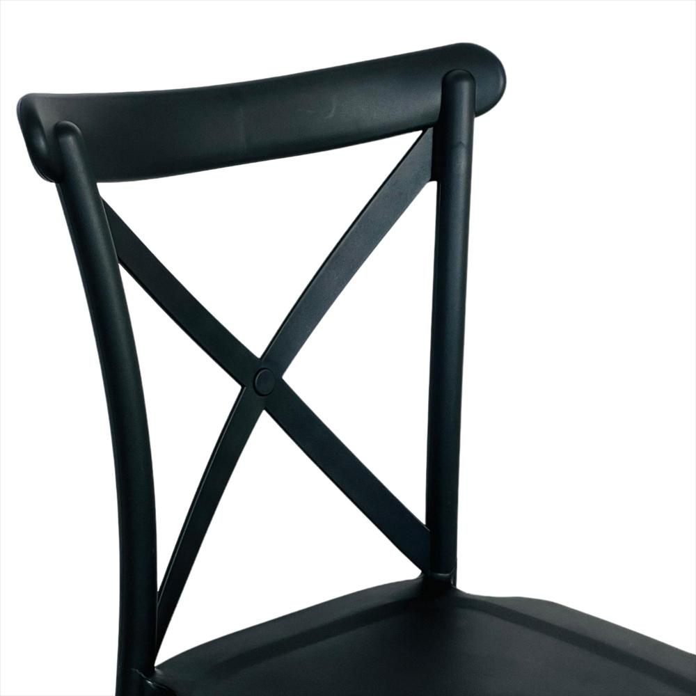 Silla En Polipropileno Tipo Crossback Color Negro img #5