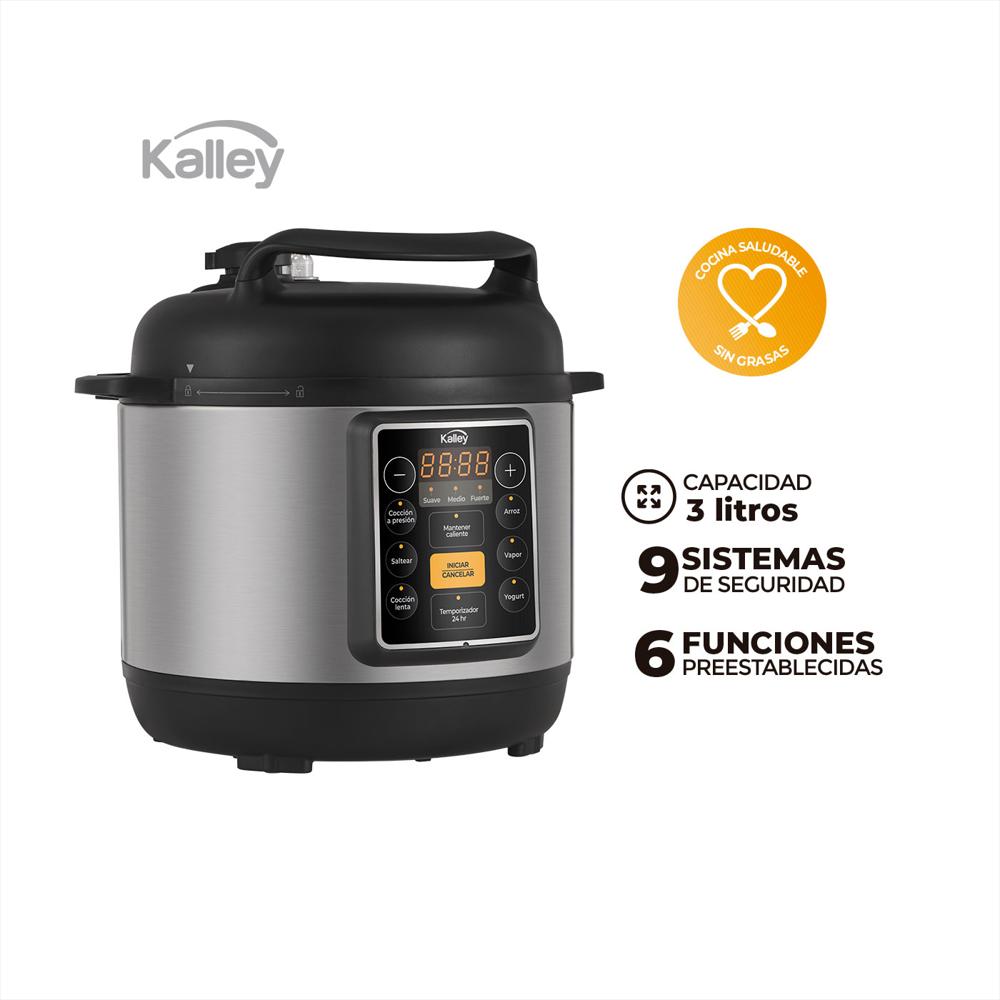 Olla Multifuncional Kalley 3 Litros K Omp3 Plateado img #3