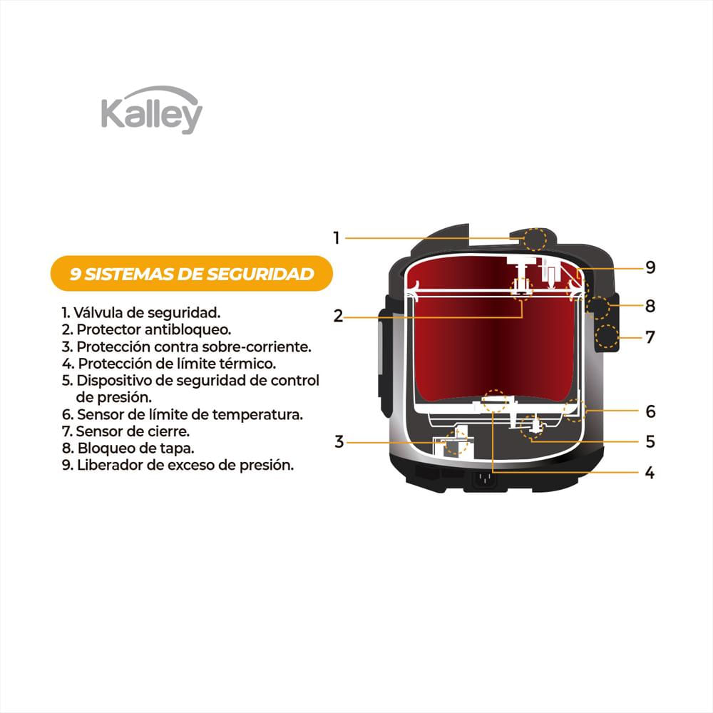 Olla Multifuncional Kalley 3 Litros K Omp3 Plateado img #5