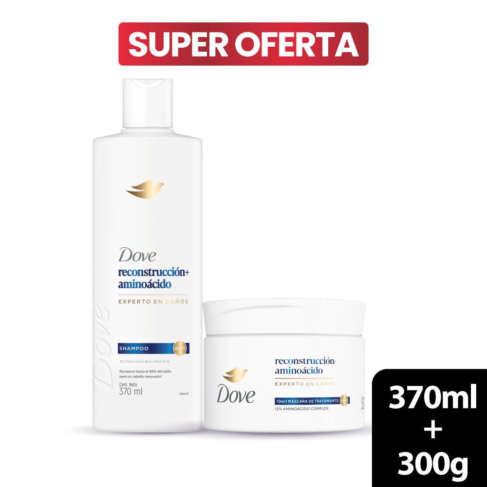 Shampoo Y Tratamiento Mascarilla  DOVE Reconstrucción Completa Aminoacidos (370  ml)
