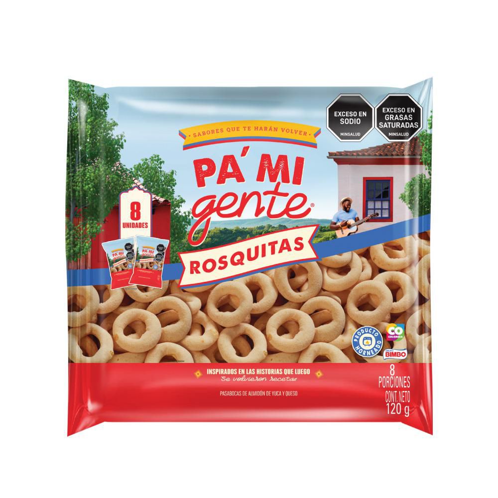Rosquitas BIMBO almidón de yuca y queso (120  gr)