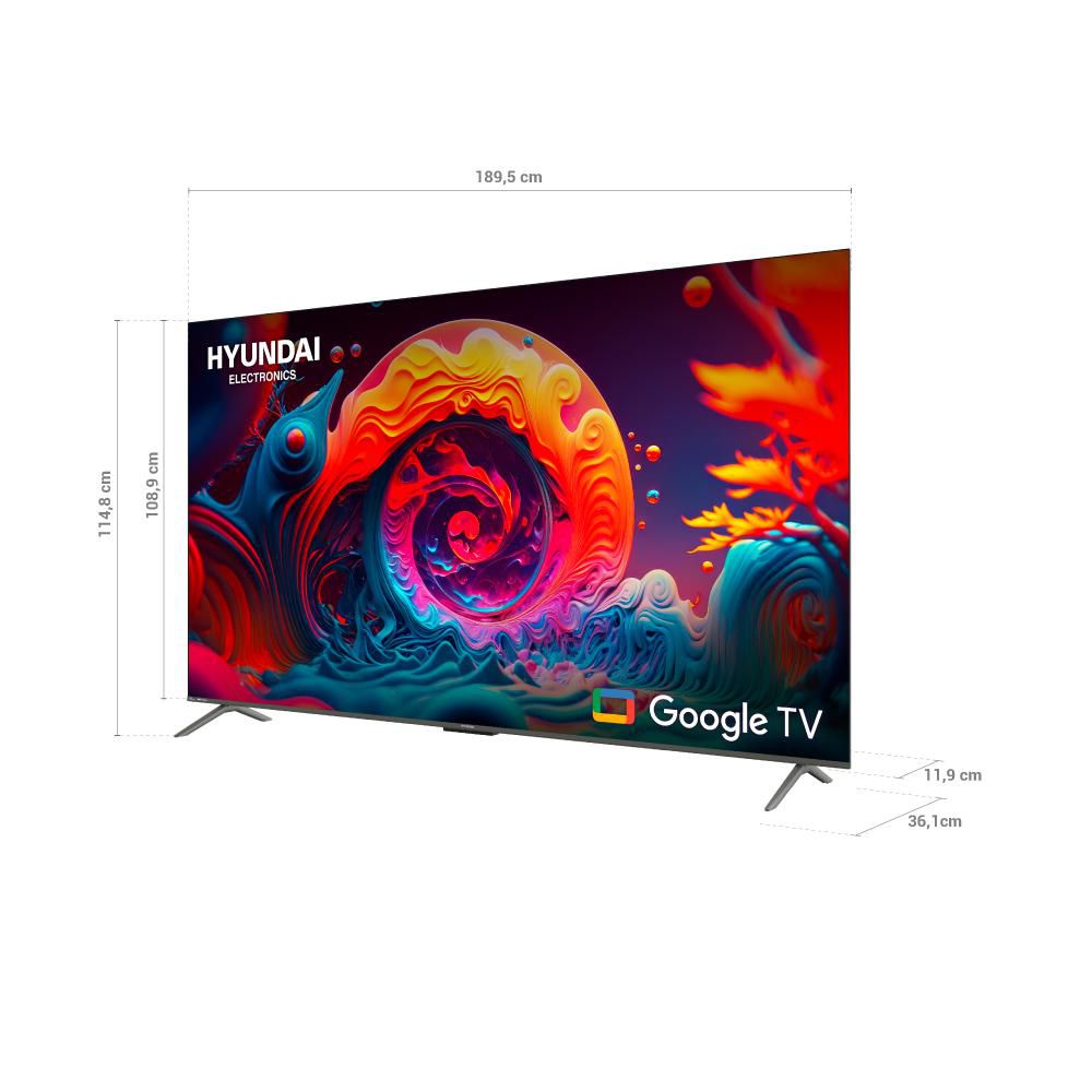 Televisor HYUNDAI 85 pulgadas QLED Uhd4K Smart TV HYLED8503QG img #3