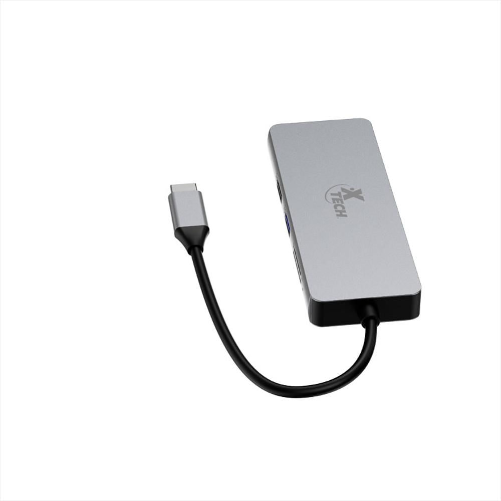 Adaptador Multipuerto 5 En 1 Con Conexión Usb C® Xtc 564 Xtech img #2