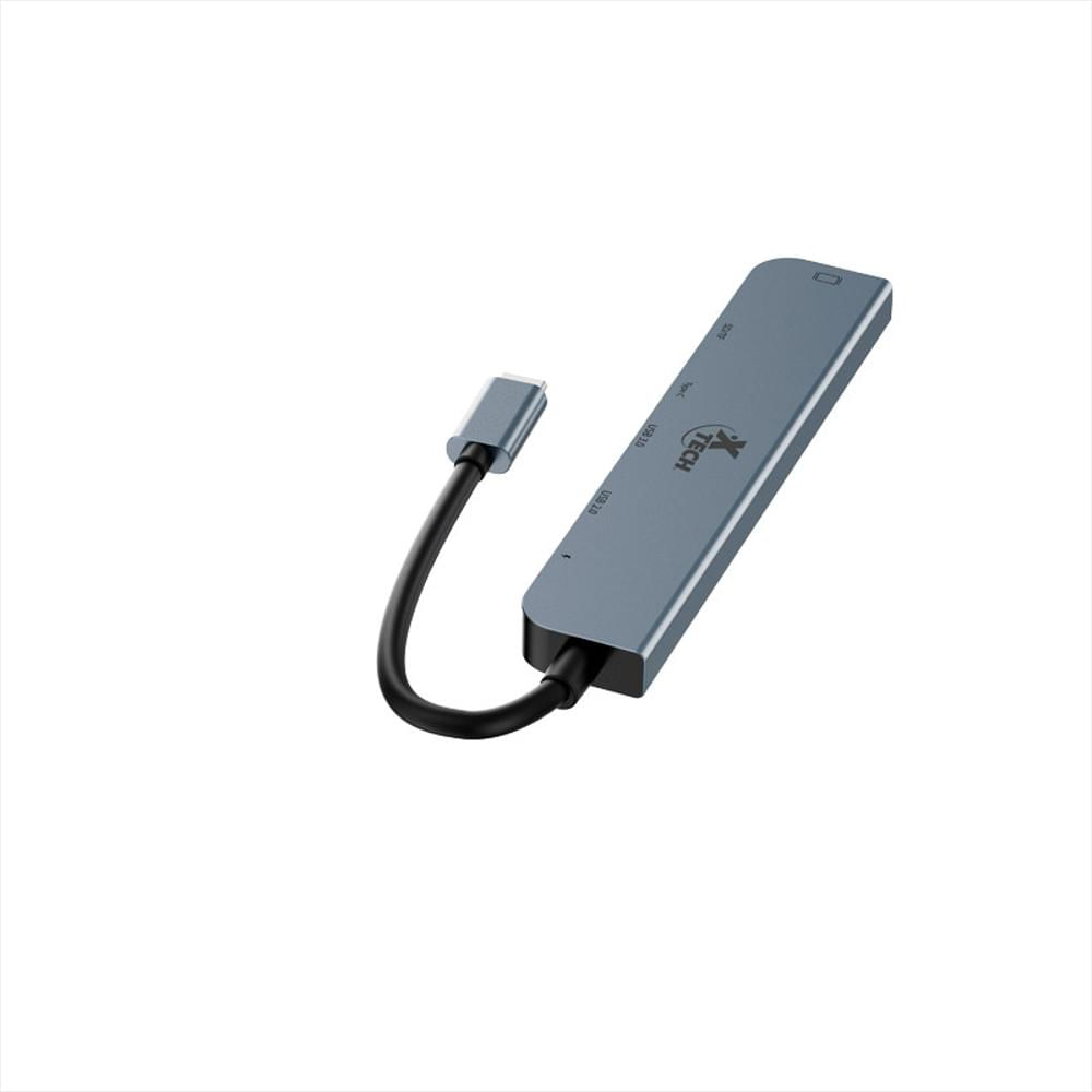 Adaptador Multipuerto 7 En 1 Con Conexión Usb C Xtc 571 Xtech img #1