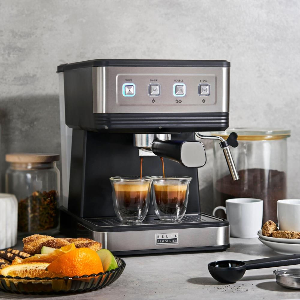 Cafetera Espresso Bella Pro Barista Elite De 20 Bares Negra img #3