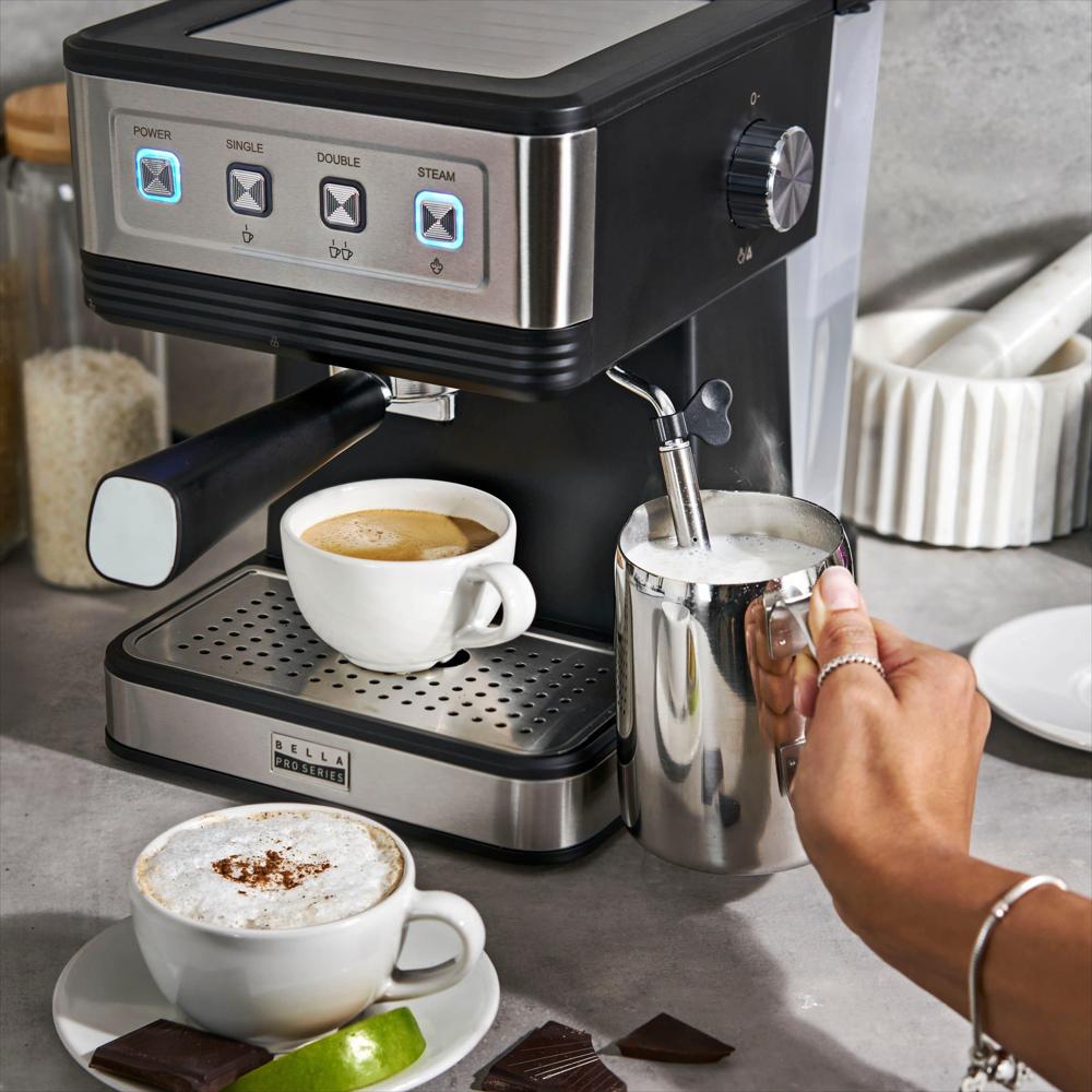 Cafetera Espresso Bella Pro Barista Elite De 20 Bares Negra img #4