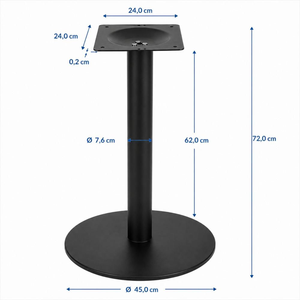 Estructura Metálica Para Mesa Con Disco Inferior Estable img #4
