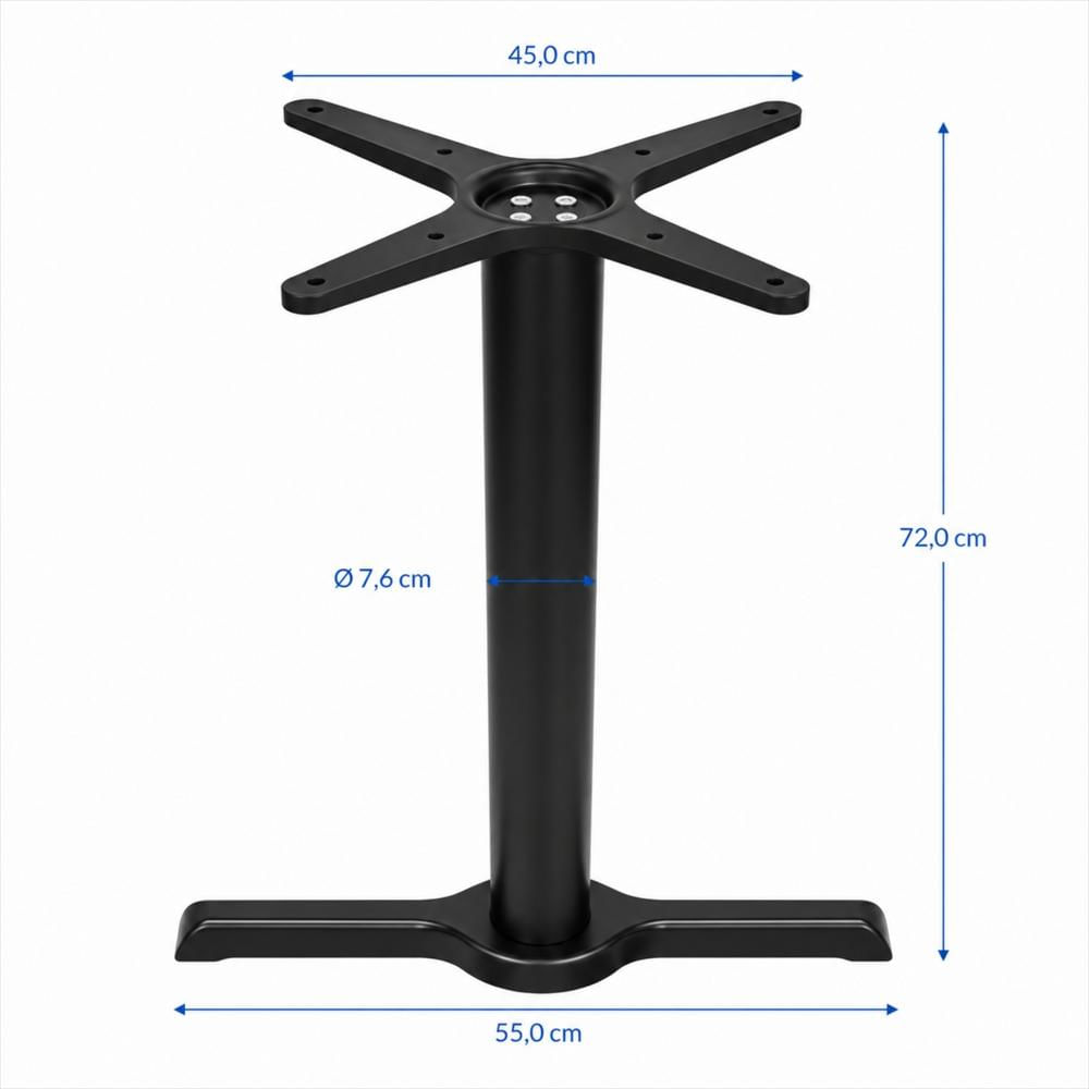 Estructura Metálica Para Mesa Doble Con Apoyo Tipo T img #4