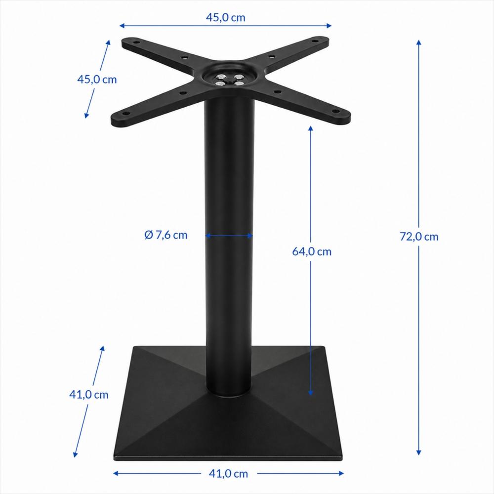 Estructura Metálica Para Mesa Con Base Tipo Prisma Bajo img #4
