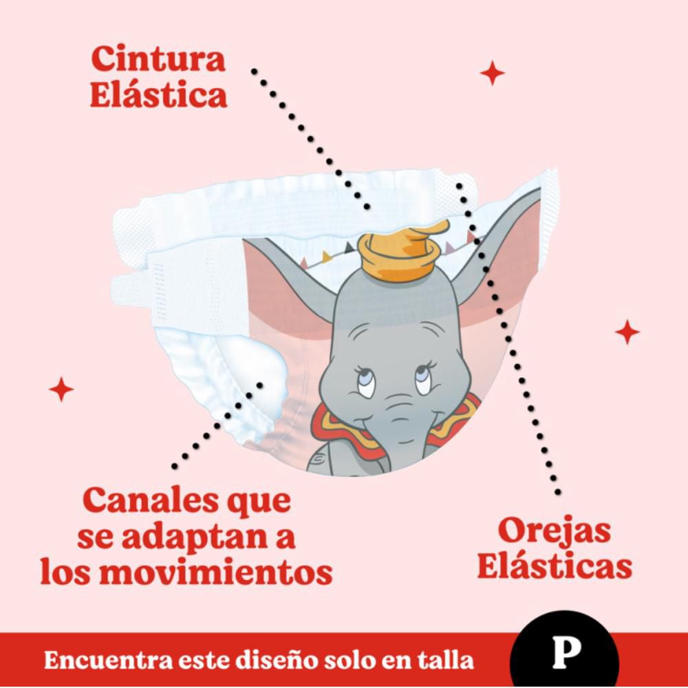 Pañales HUGGIES active sec etapa 1  P + toallitas (50  und) img #2