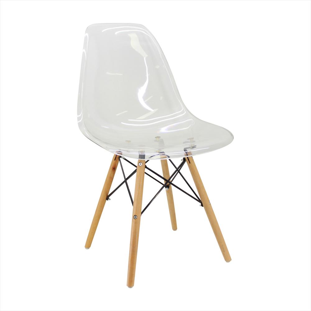 Set X2 Sillas Eames Transparentes img #3