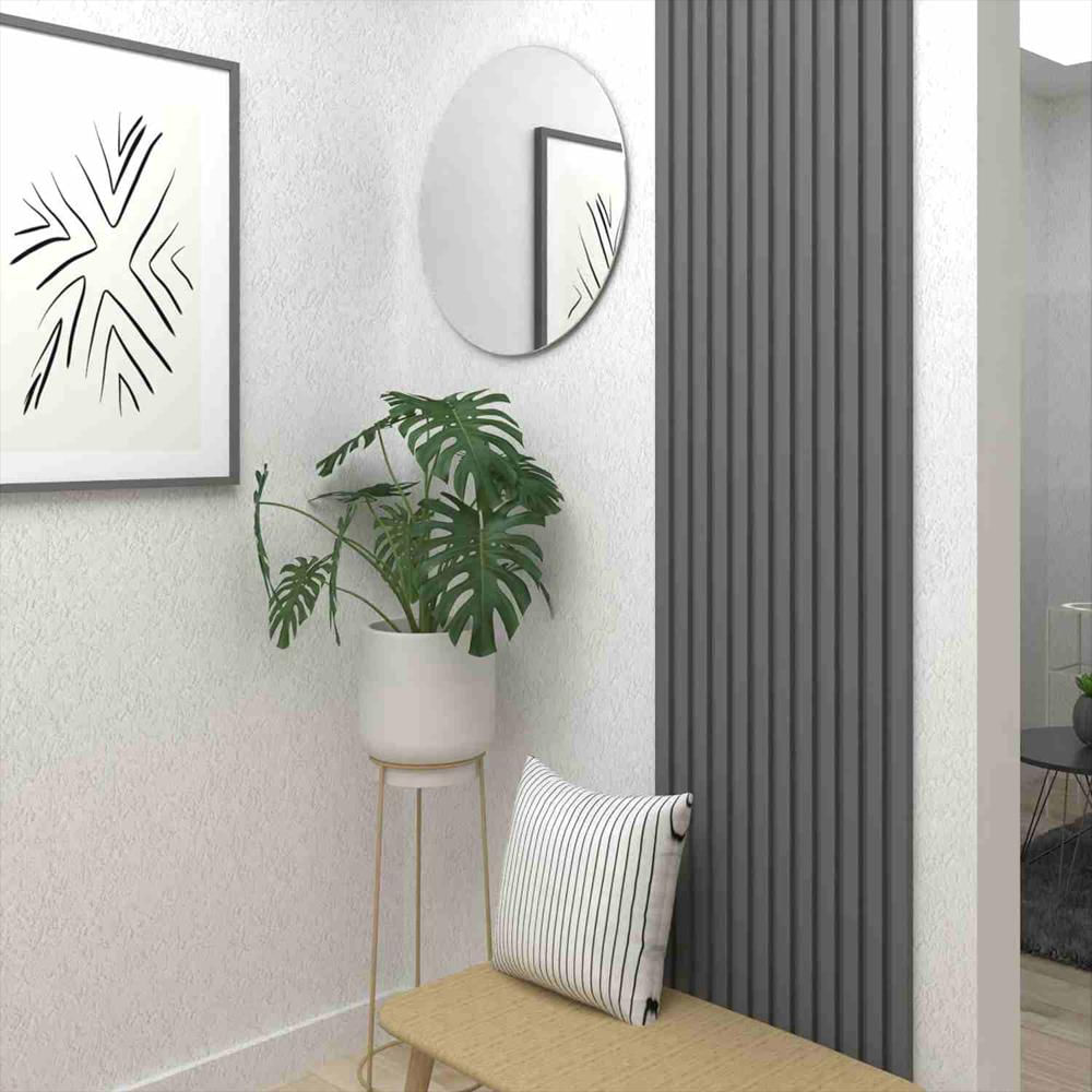 Set 2 Paneles 3D Plomo 60X120cm Con Acabado Mate img #1