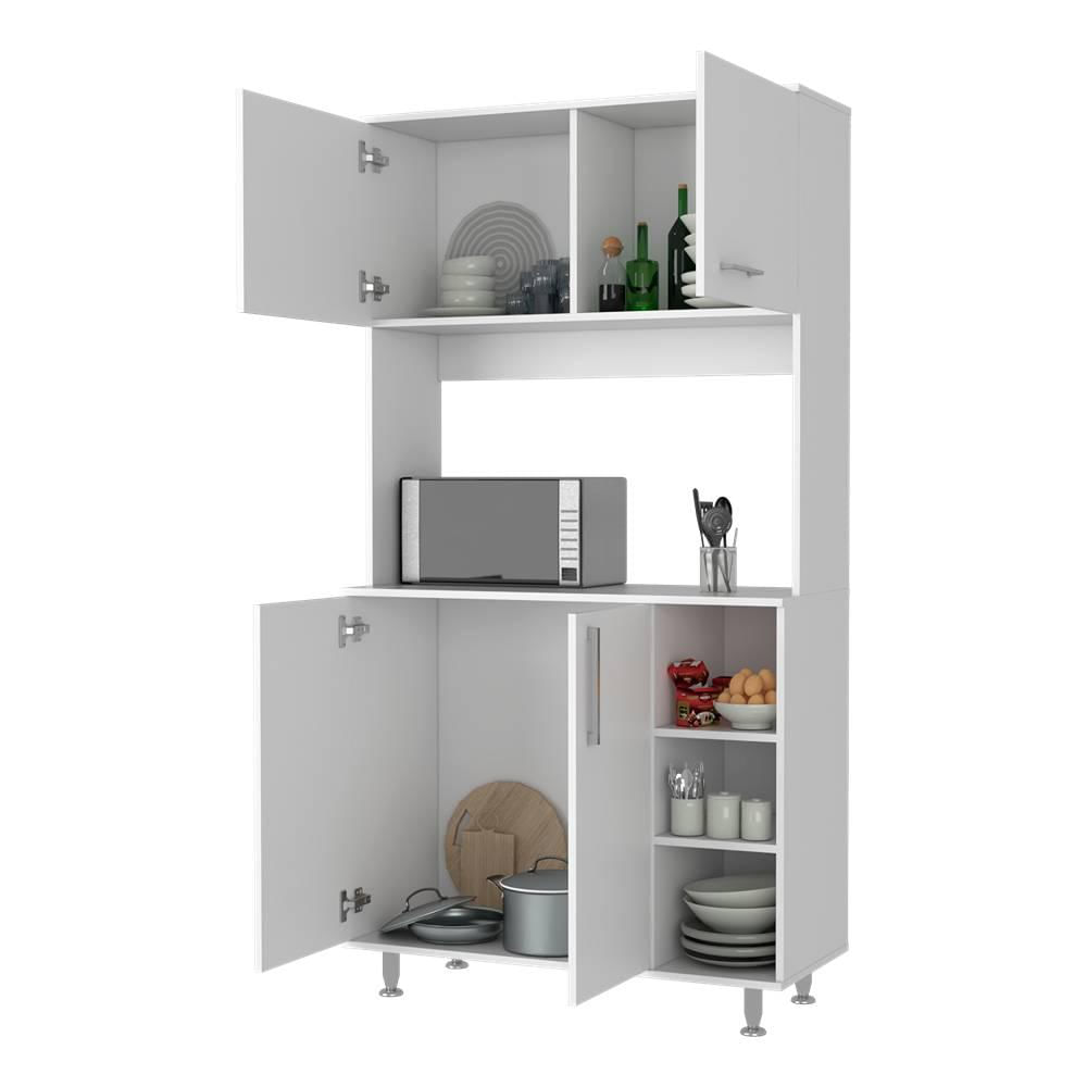 Alacena Tuhome Blanco 95X180cm Con Cuatro Puertas img #2