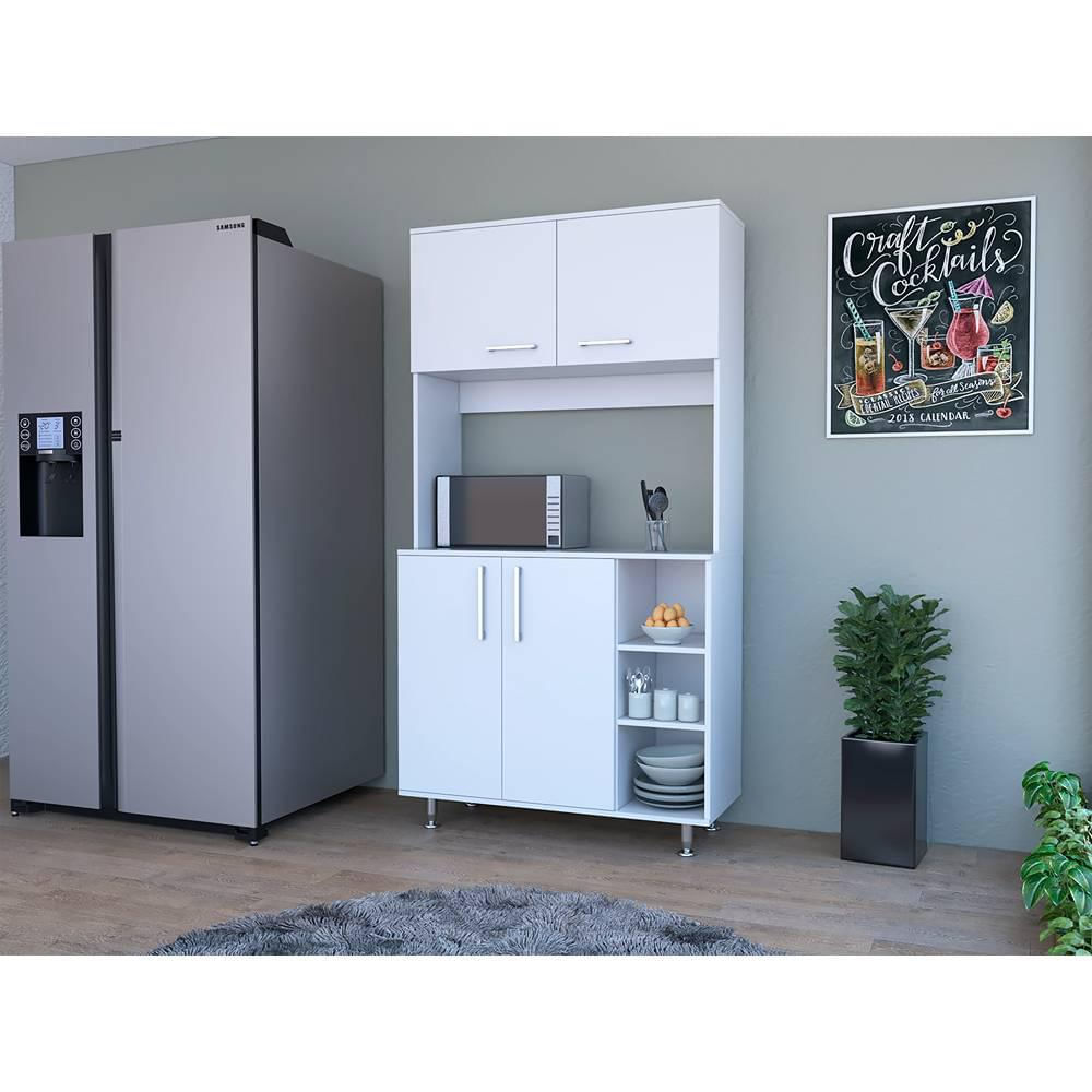 Alacena Tuhome Blanco 95X180cm Con Cuatro Puertas img #4