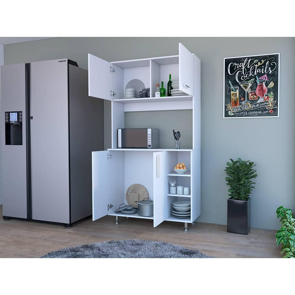 Alacena Tuhome Blanco 95X180cm Con Cuatro Puertas img #5