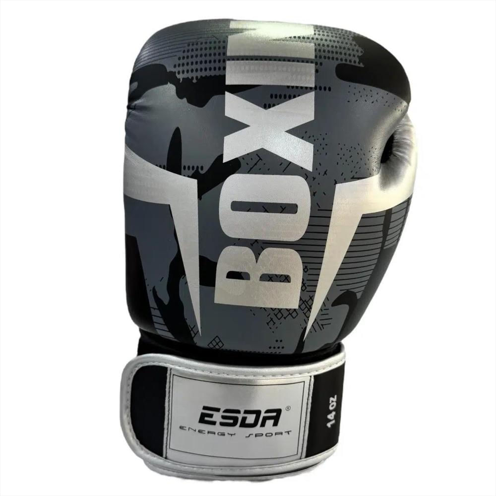 Guantes De Boxeo 14 Onzas Plateado E Sport img #2