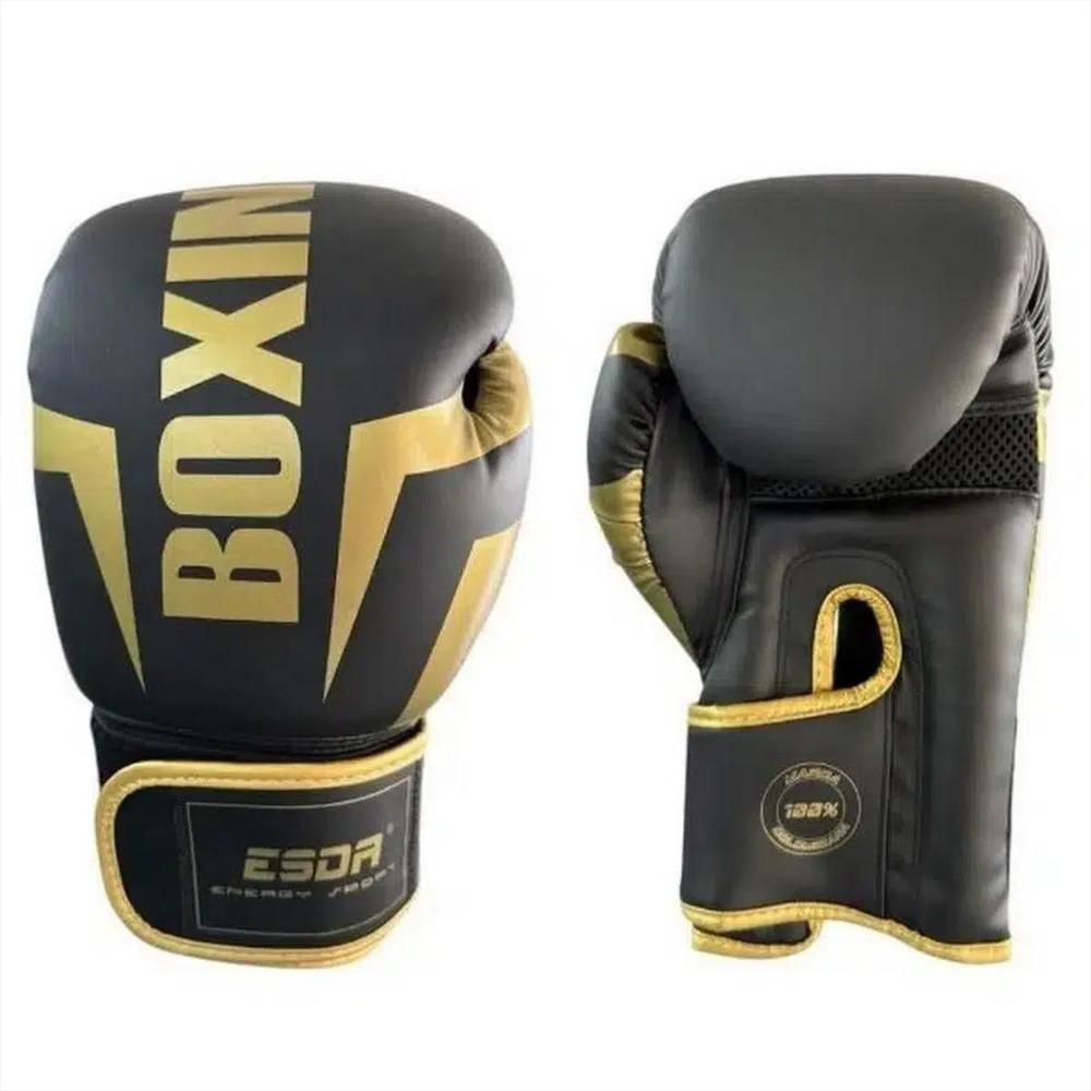 Guantes De Boxeo 12 Onzas Dorado E Sport img #2