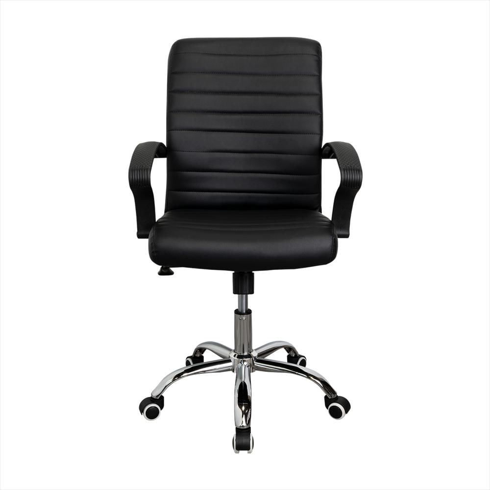 Silla De Oficina Negro 58X54cm Con Apoya Brazos img #2