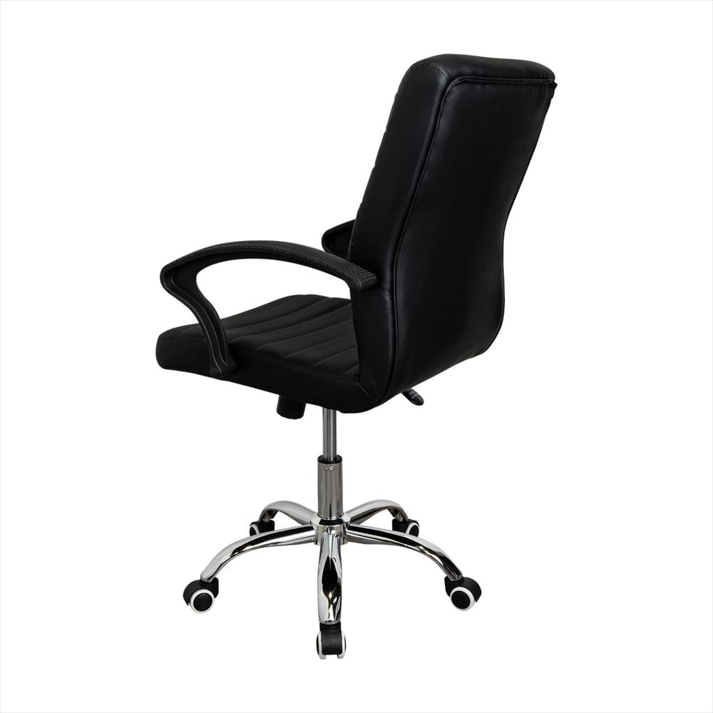 Silla De Oficina Negro 58X54cm Con Apoya Brazos img #5