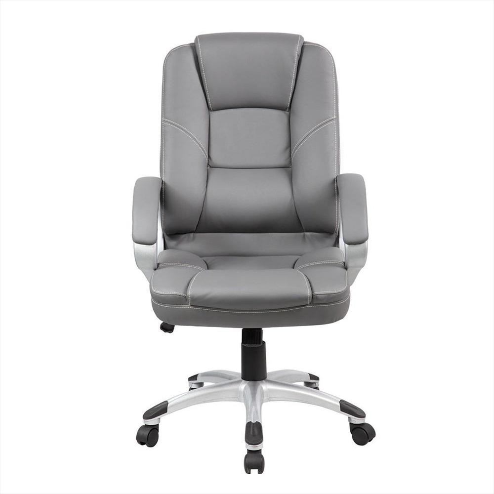 Silla Leather Gris 53 X 57 Cm Ergonómica img #1