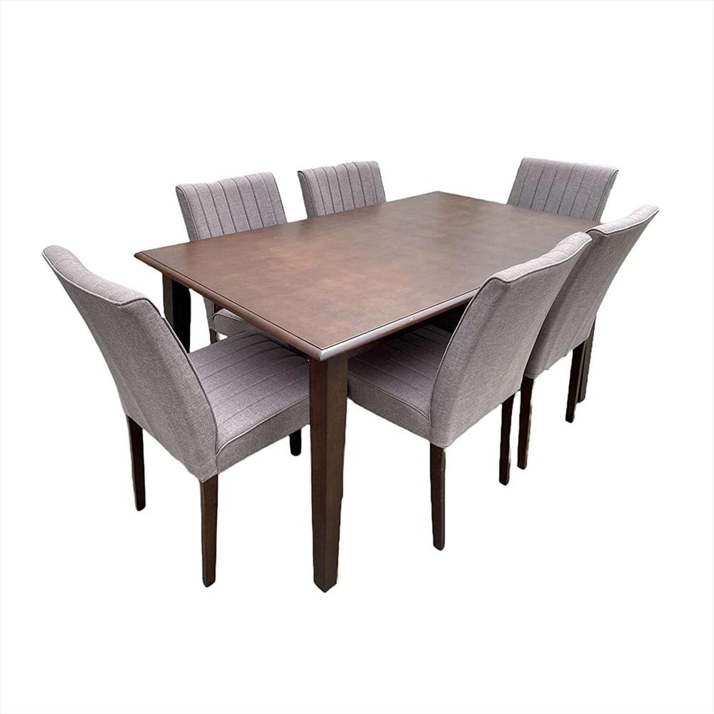 Comedor Glienza Cafe 150X74cm Rectangular De Seis Puestos Y Con Seis Sillas img #2