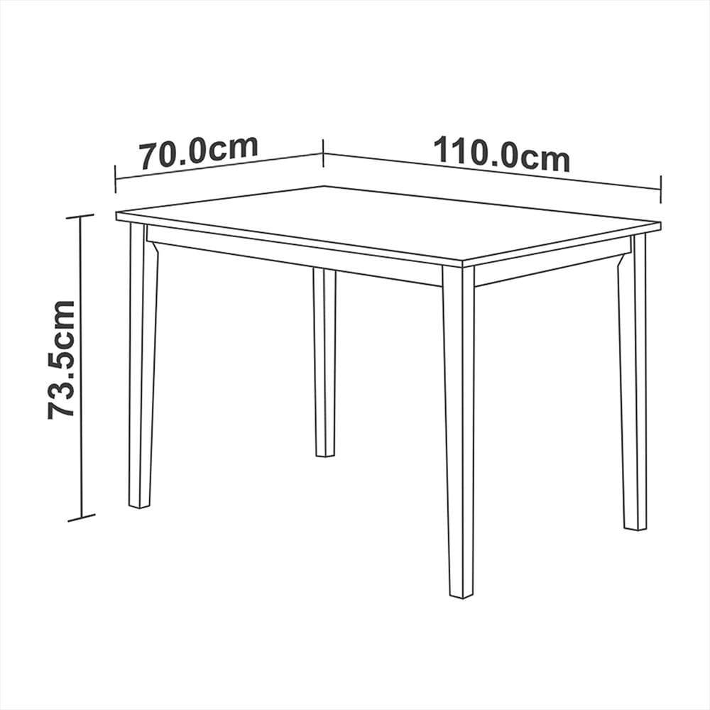 Comedor Salento Crema 110X74cm Rectangular De Cuatro Puestos Y Con Cuatro Sillas img #5