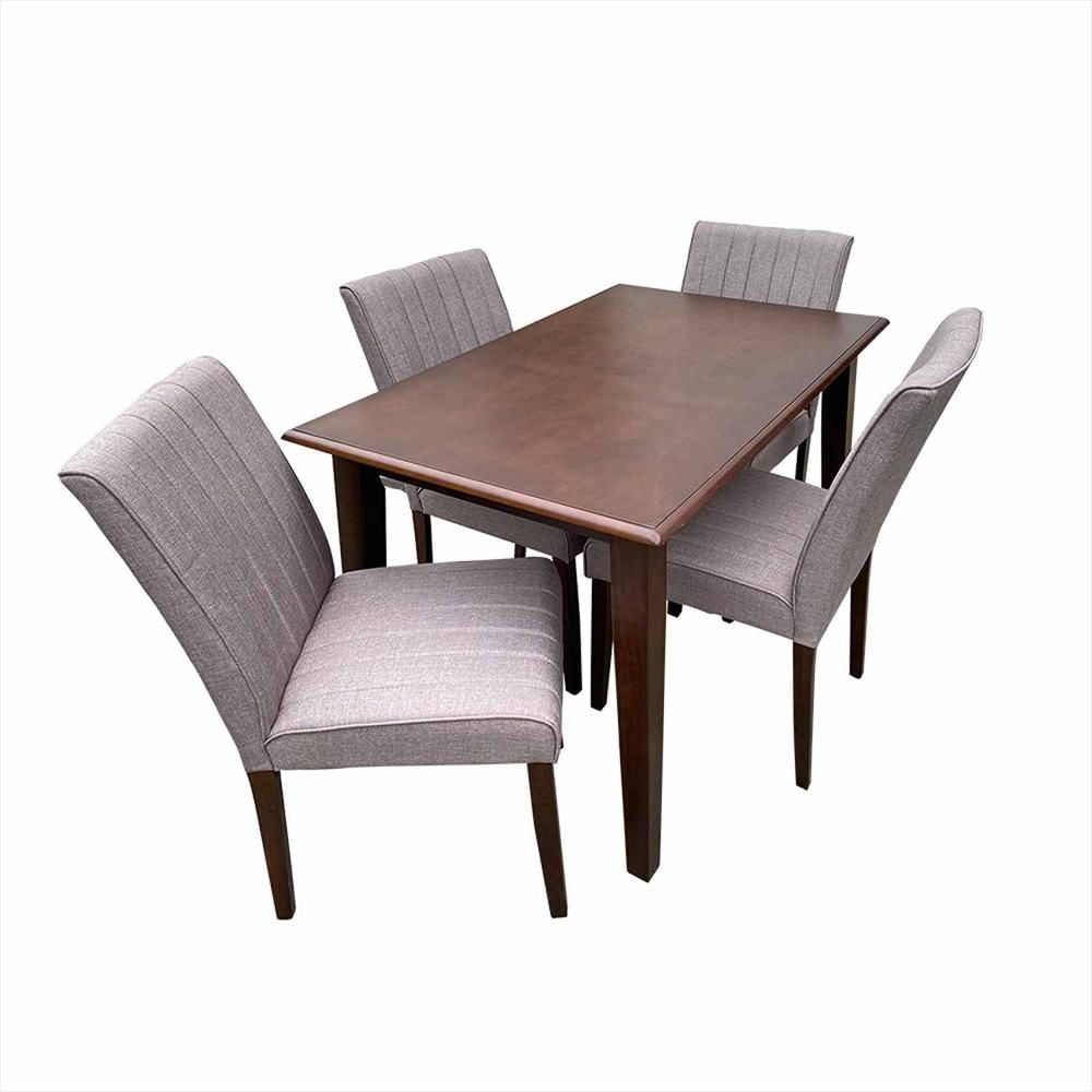 Comedor Glienza Wengue 120X74cm Rectangular De Cuatro Puestos Y Con Cuatro Sillas img #1