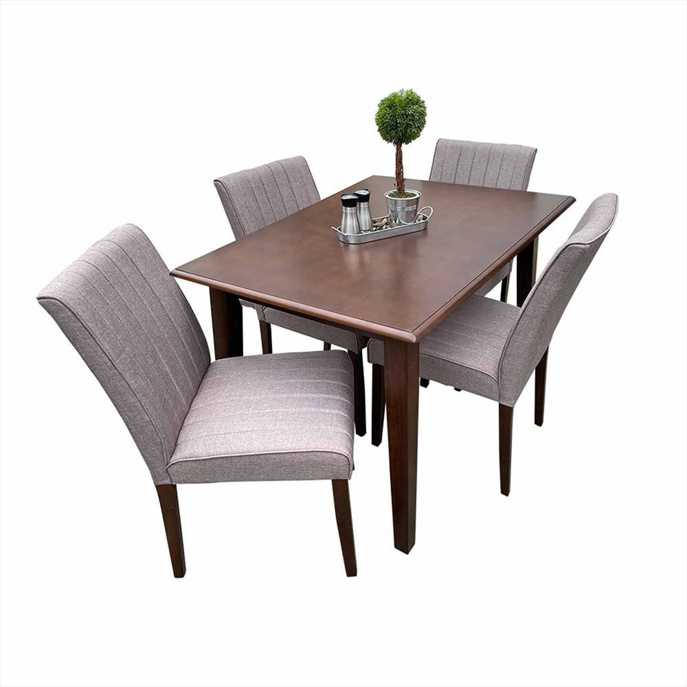 Comedor Glienza Wengue 120X74cm Rectangular De Cuatro Puestos Y Con Cuatro Sillas img #2