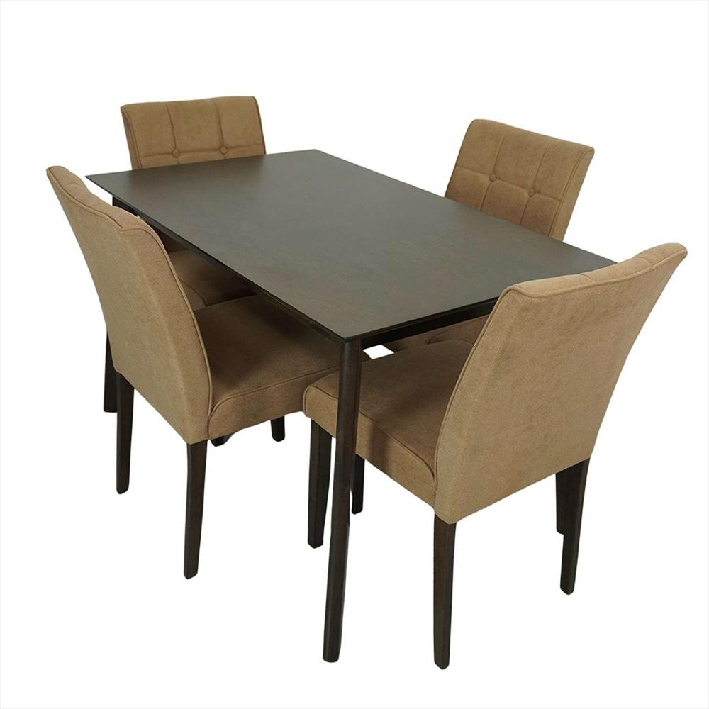 Comedor Enna Camel 120X74cm Rectangular De Cuatro Puestos Y Con Cuatro Sillas img #4