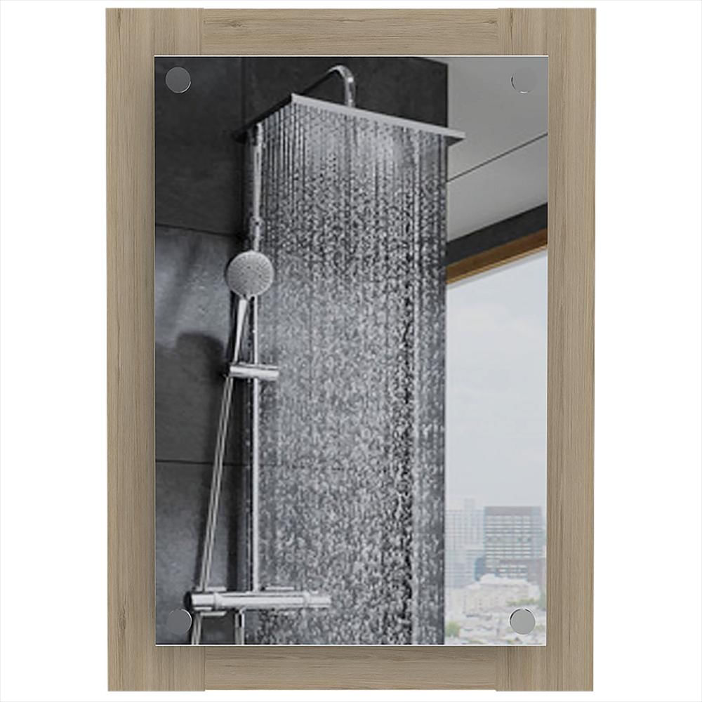 Espejo De Baño Vanguard Rovere 50.2X70cm Rectangular Con Marco En Madera img #1