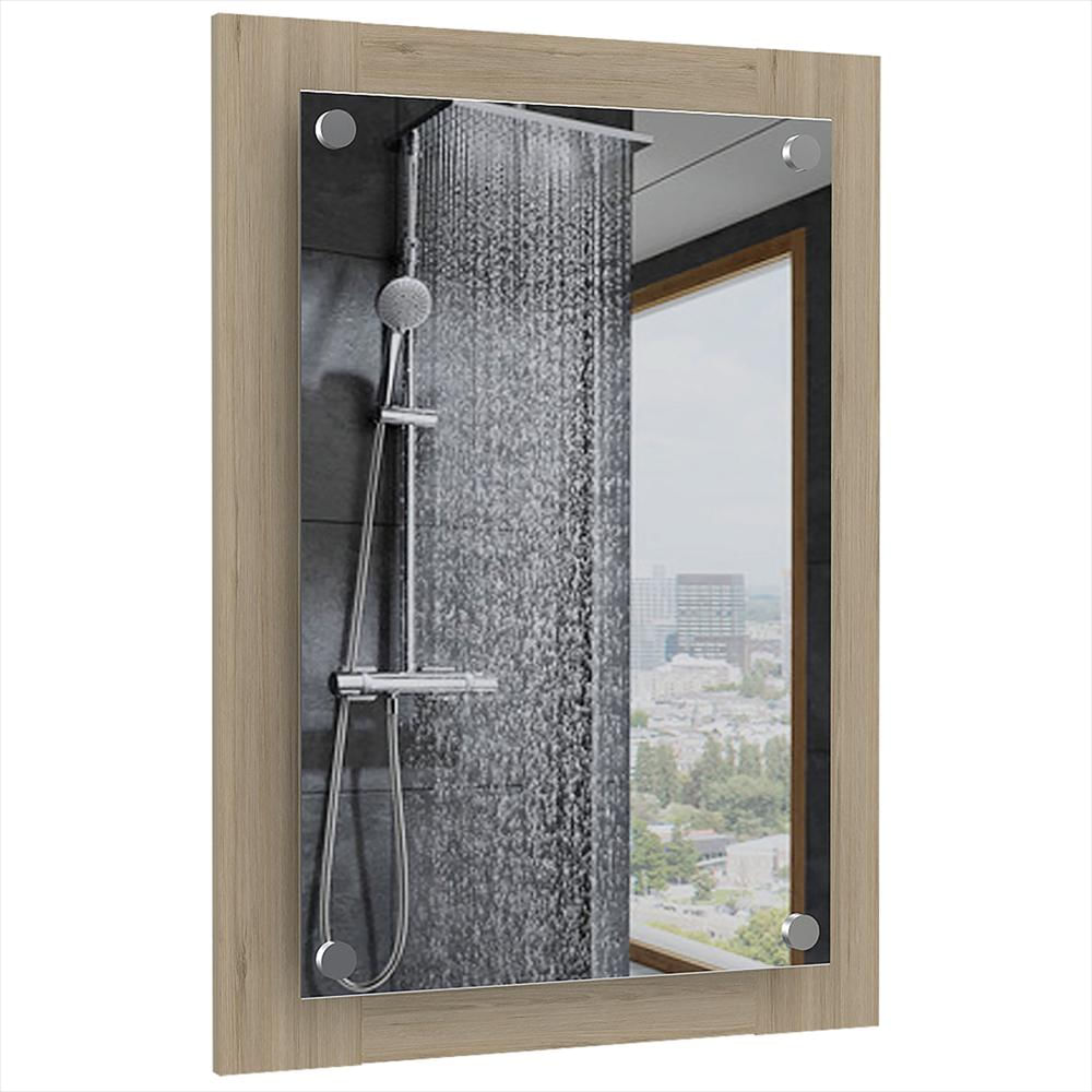 Espejo De Baño Vanguard Rovere 50.2X70cm Rectangular Con Marco En Madera img #2
