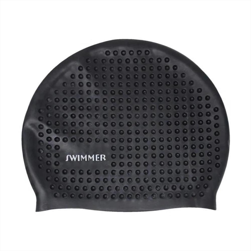 Gorro De Natación En Silicona Swimmer Negro img #1