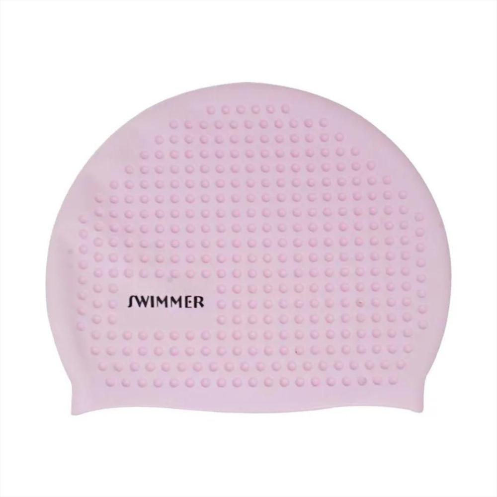 Gorro De Natación En Silicona Swimmer Rosado img #1