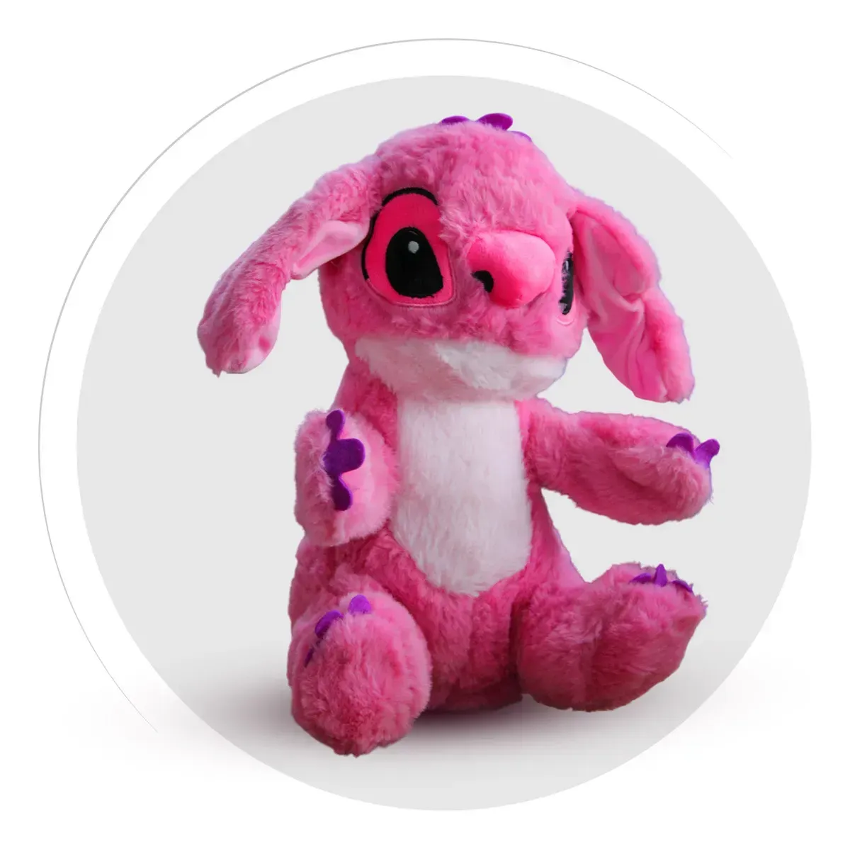 Peluche Stitch Angel Musical Para Niños Repite Todo Lo Que Dices y Mueve Las Orejas